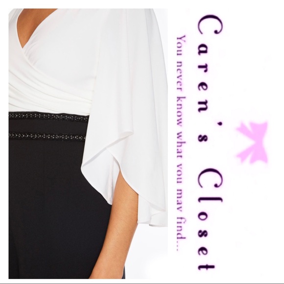 NWOT Adrianna Papell Flutter Sleeve Jumpsuit - Picture 3 of 8